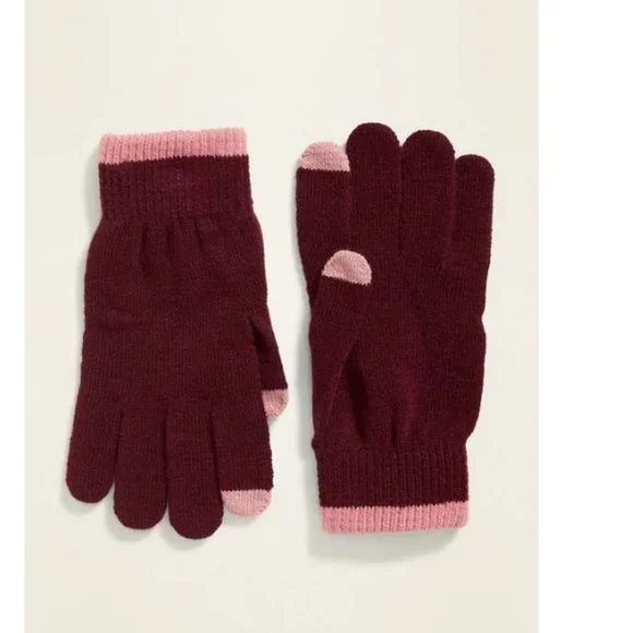 OLD NAVY Text-Friendly Sweater-Knit Gloves - Picture 1 of 1